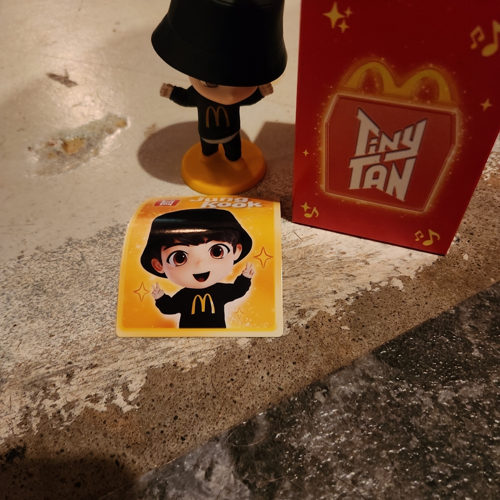 McDonald's Tiny Tan Figure with Black and Yellow